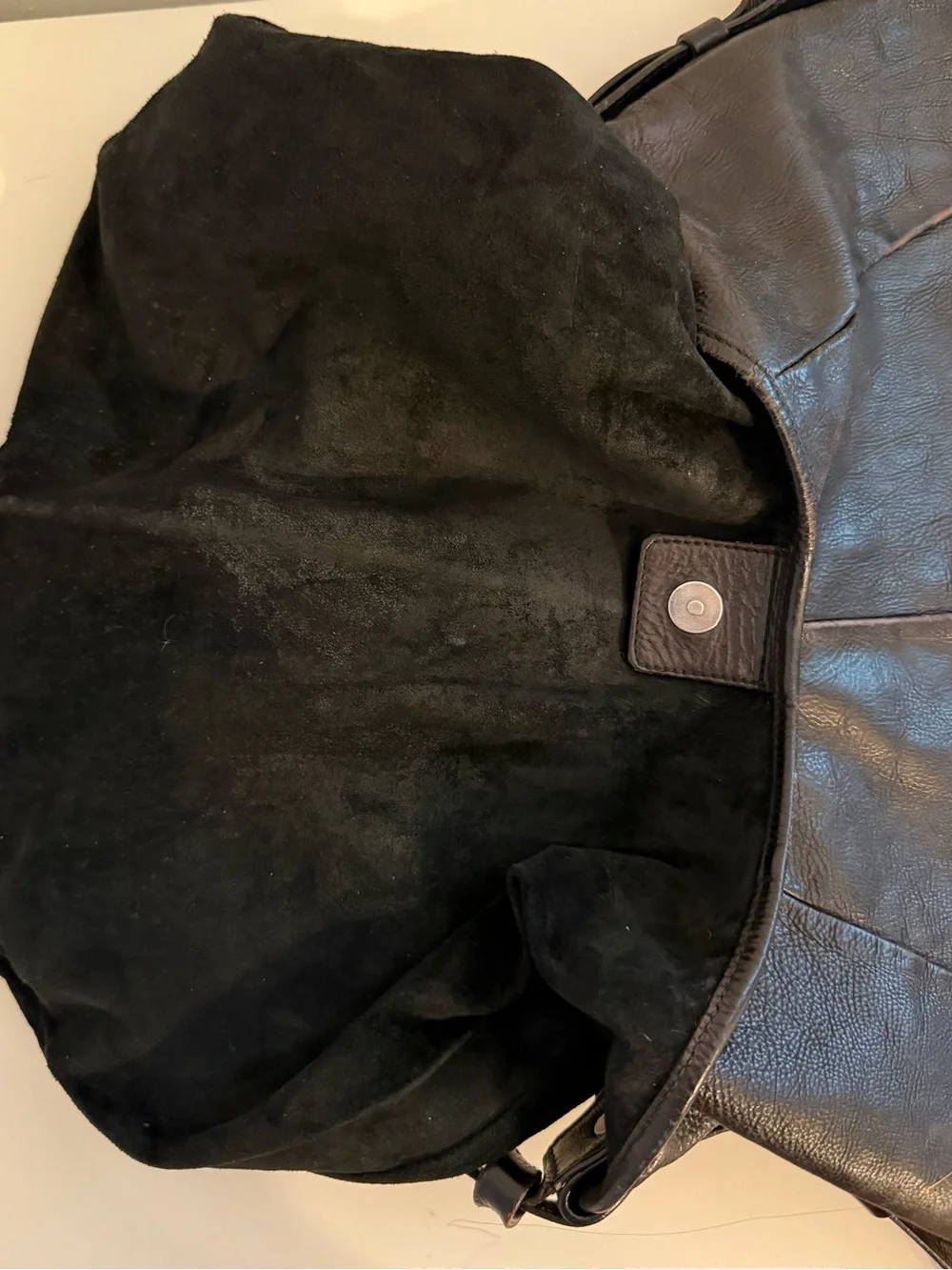Vintage YSL Yves Saint Laurent Mombasa Leather Hobo Bag Horn Handle Tom Ford
